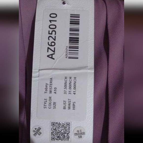 NWT Long Bridesmaid Dress WISTERIA color - Picture 5 of 6